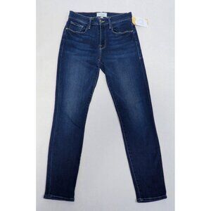 Frame Medium Wash "Le Skinny de Jeanne Crop" Skinny Blue Jeans, Size 27